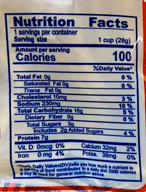 Generic 28g,6 Pack Taiwanese Pollock Fish Strip Snacks, Nutritious Delicious