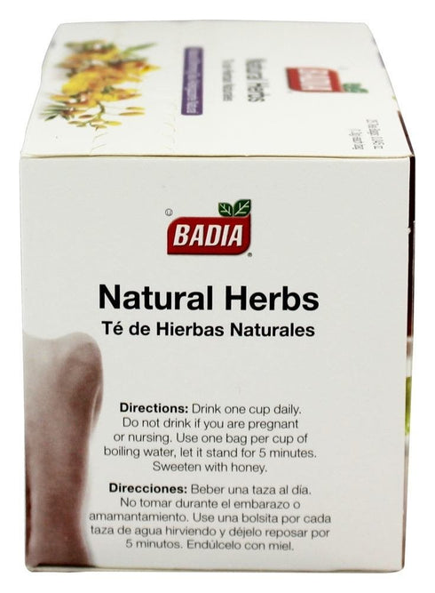 25 Count (Pack 4) CubanFoodMarket Badia Natural Herb Tea. Total individual tea bags