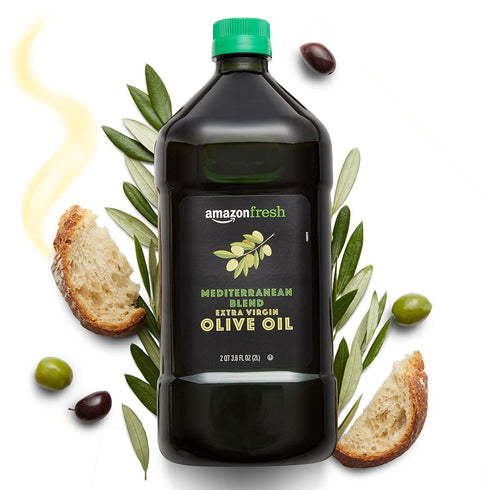 Amazon Fresh AmazonFresh Mediterranean Extra Virgin Olive Oil, 68 Fl Oz (2L)
