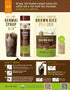 Generic 100% (4.6 oz Organic Roasted Brown Rice Syrup Mix Shake-and-Go Cold Brew Style Base Just Add Water into Bottle