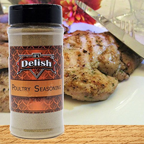 Poultry Seasoning by Its Delish, 6 oz, Medium Jar