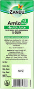 Zandu Amla 33.81 Oz (1Litre) Pure Juice | Source of Natural Vitamin C | Traditional Indian Gooseberry Beverage | Pure