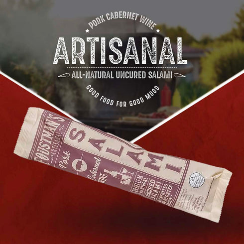 Artisanal Nitrate-Free Salami with Cabernet Wine - Naturally Cured