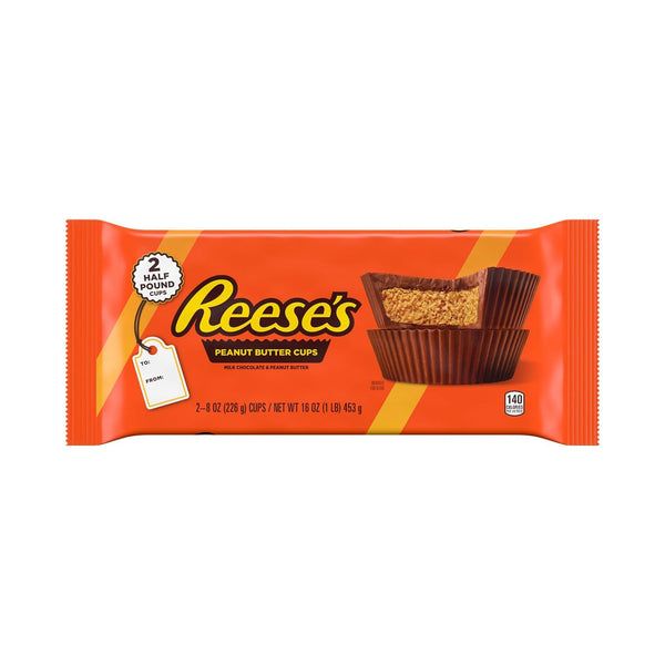 9 SHANI'S ROOTS SHOOTS 9 SHANI'S Peanut Butter Cup Giant Half Pound Candy Cups 2 Pack