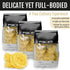 Piacelli 3Pack Angel Tufts Pasta- Angel Pasta Made from Durum Wheat With Rich Taste & Silky Texture- Protein Noodles