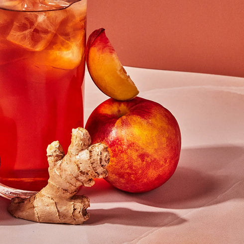 Steven Smith Teamaker Ginger Peach Iced Tea No. 35, Refreshing Caffeinated Sugar-Free Full Leaf Black Iced Tea Bags
