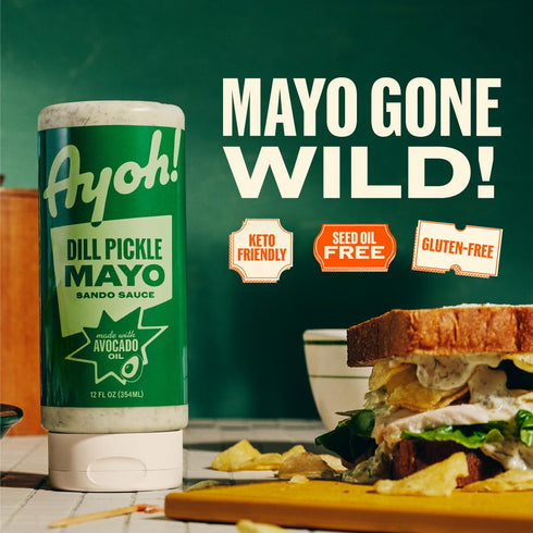 Pack 12 oz (Pack 2) Ayoh! Starter | Mayo with Avocado Oil | of | Seed Oil Free, Gluten Free, Non-GMO, Keto Friendly |