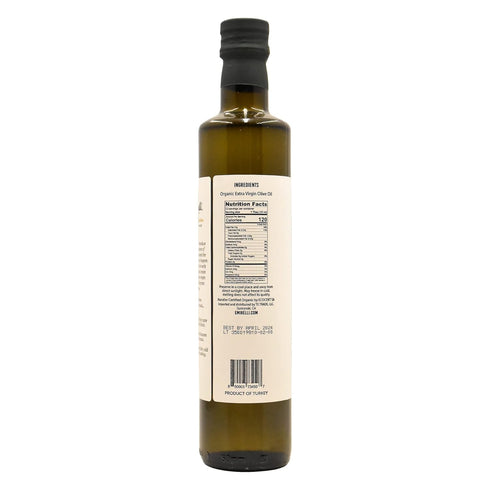 16.9 Oz 16.9 Oz (Pack 1) Emirelli Organic Extra Virgin Olive Oil - USDA Certified, Rich in Polyphenols, First Cold