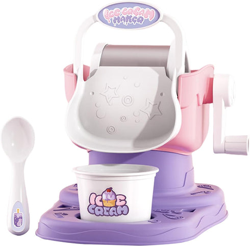 Generic Ice Cream Maker Machine Soft Serve Maker, Manual Quick Results Treat | Easy To Use For Making Cream, Sorbet