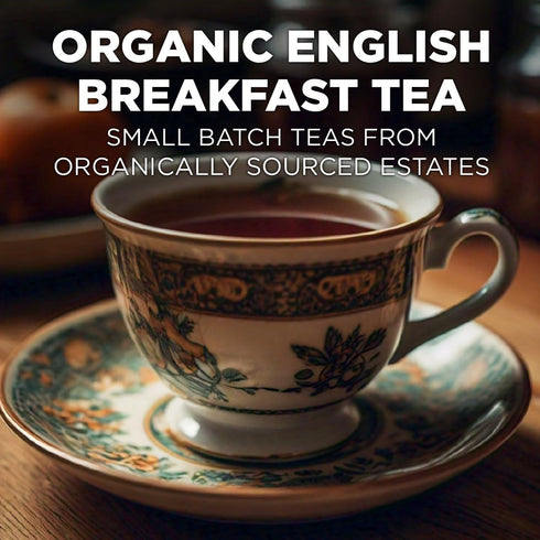 Maud's Organic English Breakfast Black Tea Pods, 24 ct, Recyclable Single Serve Pods, 100% Gourmet Blended Tea Leaves,