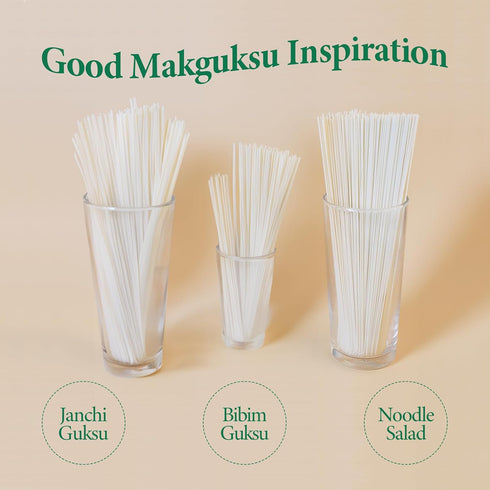 63.49 Oz Wang Makguksu, Korean Dried Noodle, Silky and Thin Wheat Noodle, Janchi Guksu, Bibim Guksu Simple and Savory