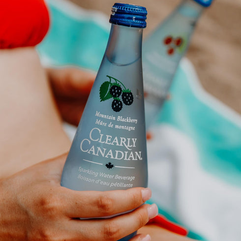 4 pack (2 2 Clearly Canadian Sparkling Water Blackberry, Cherry)