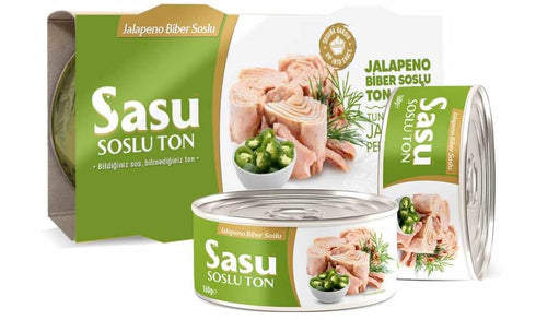 Generic 5.64 Oz 4 Sasu Tuna with Jalapeno Pepper Sauce, Canned Fish, per Can, Cans