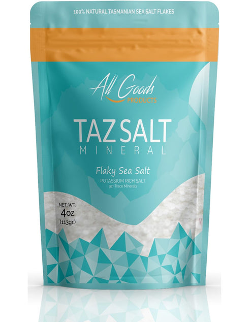 All Goods 4oz (114gr.) Tazmanian Mineral Flaky Sea Salt for Cooking &