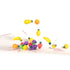 60 90s 4YoreElves Fruit Shaped Fizzy Candy Powder, With Hanging Hole Caps for Decorative Stringing, Great for Hanging