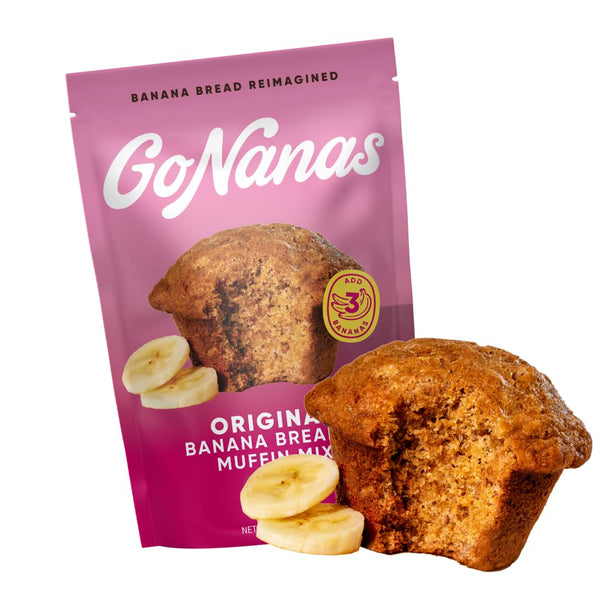 GoNanas Original Oat Flour Banana Bread Mix, Suitable for Plant Based Vegan