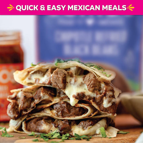 10 Somos Chipotle Refried Black Beans, Ounce