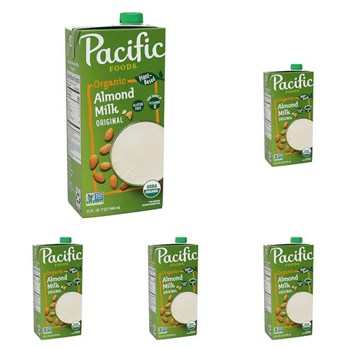 Pacific Foods Original Organic Almond Milk, Plant Based Milk, 32 oz Carton