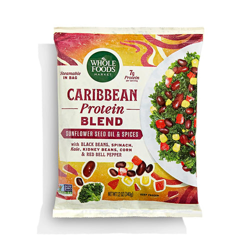 WHOLE FOODS MARKET Caribbean Style Vegetable Protein Blend, 12 OZ