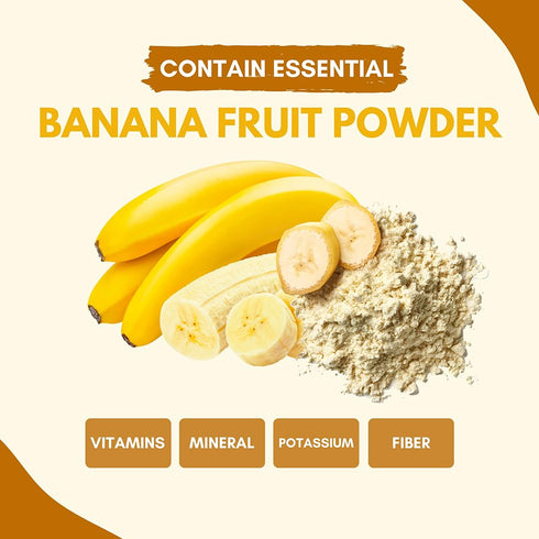 16 oz Banana Fruit Powder | Smooth Texture for Baking & Fresh Banana Powder | Ideal for cooking and healthy beverages