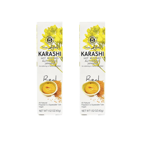 Japanese Authentic Karashi Hot Mustard - 1.52 oz - Set of 2