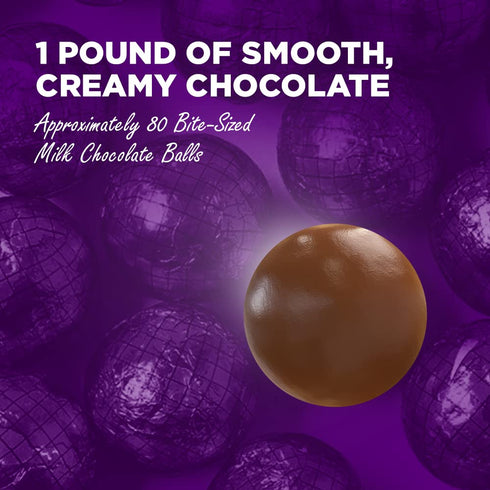12 oz Madelaine Chocolate Premium Milk Chocolate World Globe Balls - Bag Individually Wrapped Candy Foil Map of the
