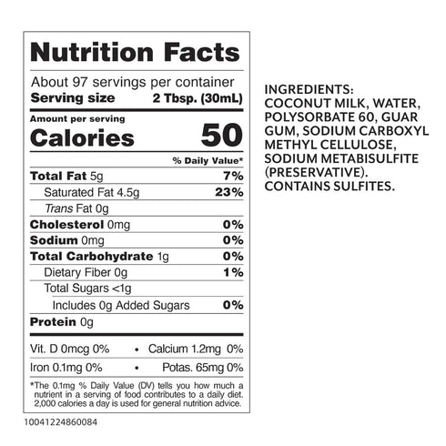 96 Pack 1 Roland Foods Coconut Milk, Ounce Can