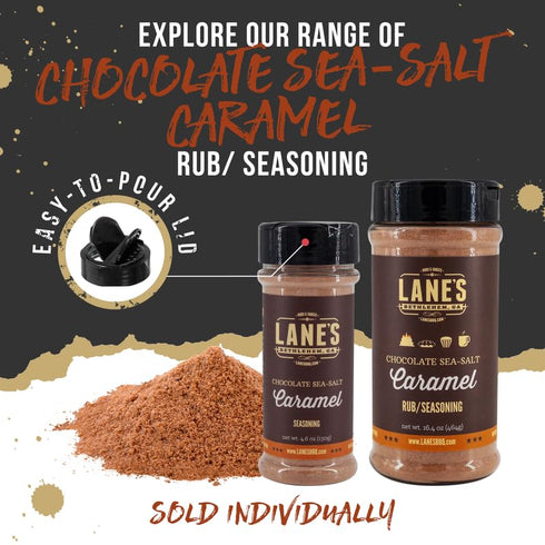 16.4 Oz Lane's Chocolate Sea-Salt Caramel Seasoning, All-Natural Sea Salt Caramel Chocolate Seasoning for Cake, Hot