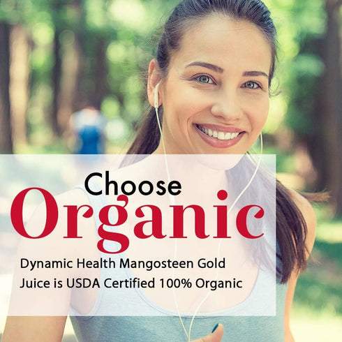 100% 16oz Dynamic Health Mangosteen Gold | Organic Mangosteen Juice | Vegetarian, No Gluten or BPA, Dietary Supplement