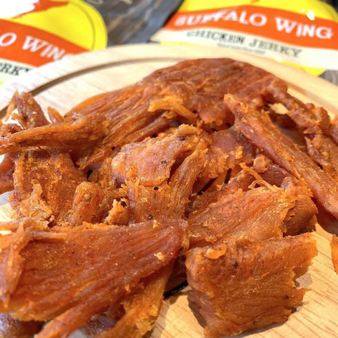 3 PACK 100% 7.5 oz. Buffalo Wing All Natural Chicken Jerky - - Whole Muscle Chicken - Low Sodium, No Added