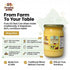 Growing Villagers A2 16.9 oz (500ml) A2 Cow Ghee fl Glass Jar | Traditional Bilona Method Cultured Desi Ghee | Made