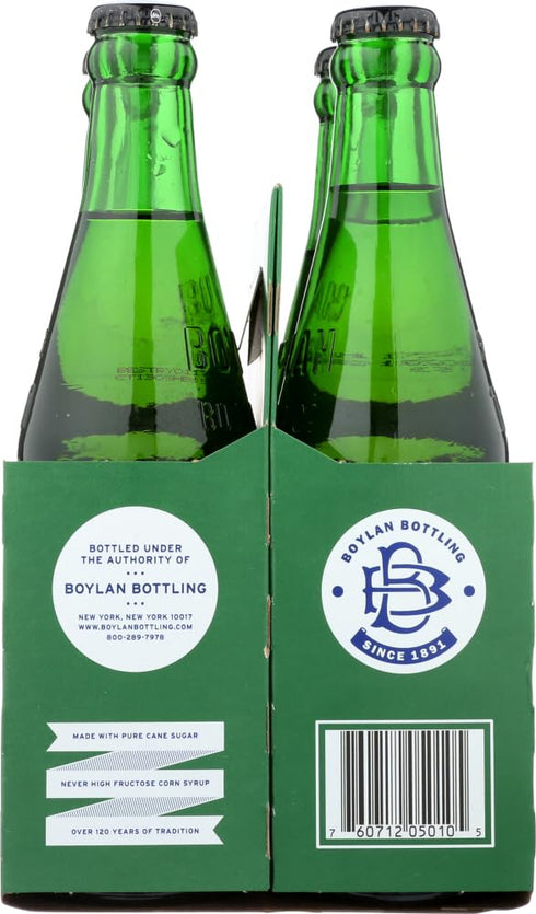 12 oz (Pack 12) Boylan Bottling Pure Cane Sugar Soda Pop, Ginger Ale, Glass Bottles
