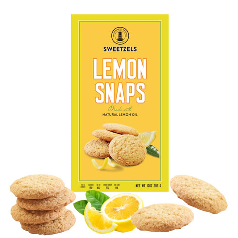 Sweetzel s Zesty Lemon Snaps with Real Lemon Oil - 10 Oz. (2