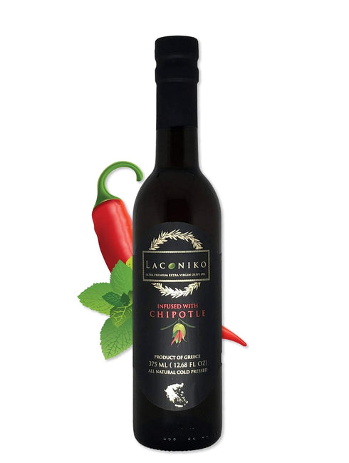 Laconiko 100% Extra Virgin Olive Oil Laconiko Ultra Premium Extra Virgin Olive Oil (Chipotle Infused)