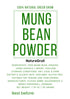 100% 1.76oz/50g Mung Bean Powder, Made From Vigna Radiata - Pure Green Gram, Natural Moong Bean Powder - Net Weight: