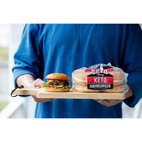Franz Bakery 1g 12 oz., 3 Pack Franz Keto Hamburger Buns, Net Carb, Super Soft, High Protein, High Fiber, Low Carb