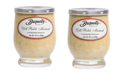 Braswell's Select Dill Pickle Mustard. New 2 Pack