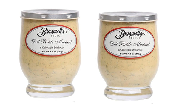 Braswell's Select Dill Pickle Mustard. New 2 Pack