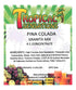 64 oz Frozen Tropical Sensations Pina Colada Granita Slushie Mix Bottle Non-Alcoholic Drink Mix for Slush Machines