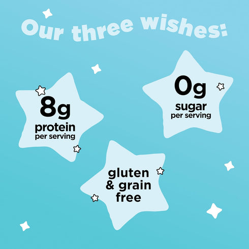 8g 3g 6-Pack Three Wishes Grain-Free Protein Breakfast Cereal - Protein and Fiber - Healthy, Zero-Sugar Breakfast