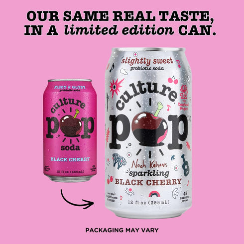 Pack, (12pk) Culture Pop Soda, Most Loved Variety Probiotic Low Sugar Soda, Sparkling Juice Alternative, Non-GMO