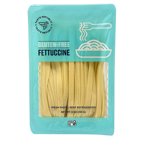 3 Frozen, 9oz (6 pack) Gluten-Free Pasta, Fettuccine, Fresh Brown Rice Noodles Cook in Just Minutes by Taste Republic