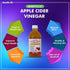 Zeeke 500 ml HealthVit Apple Cider Vinegar with Mother Vinegar, Raw, Unfiltered and Undiluted