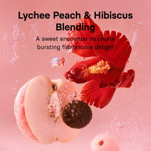 10 1.76oz OSULLOC Kombucha Tea LycheePeach (Lychee & Peach Blending), Sparkling Powdered Mix Beverage, No added sugar