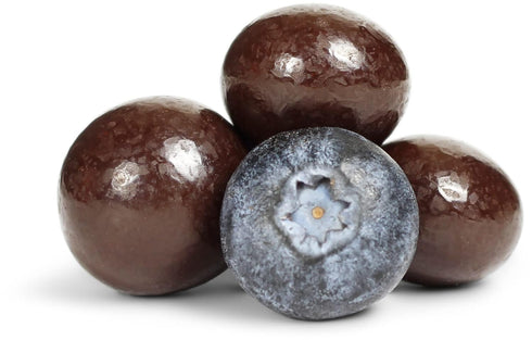 4 LBS Gourmet Dark Chocolate Blueberries by Its Delish, Bulk | Dark Chocolate Covered Fruit with Real Dried Blueberries