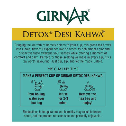 GIRNAR (36 Detox Green Tea, Teabags)