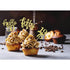 24 Pcs Gold Glitter 50th Birthday Cupcake Toppers for 50th Birthday Party Celebrating Decorations