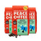 Peace Coffee Blue Ox Blend Medium Roast Whole Bean Coffee, 12 oz,