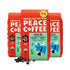 Peace Coffee Blue Ox Blend Medium Roast Whole Bean Coffee, 12 oz,