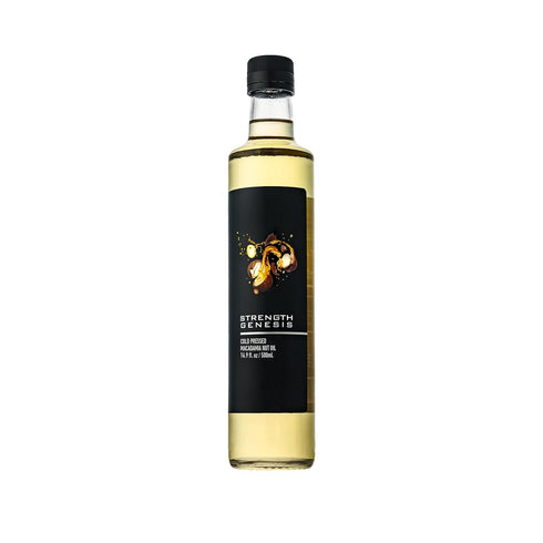Strength Genesis Australian Macadamia Nut Oil, Cold-Pressed Macadamia Oil for Cooking, 500-Milliliter